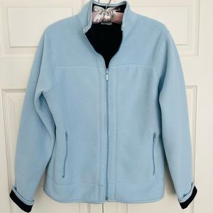 Blue/Navy Reversible Fleece Jacket by Pro Spirit Athletic Gear-Size L